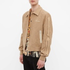 AMIRI Men's Bones Varsity Jacket in Tan