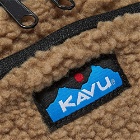 KAVU Men's Fleece Spectator Belt Bag in Khaki