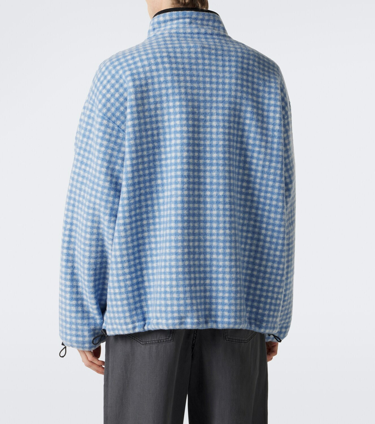 Miu Miu Gingham fleece jacket