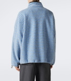 Miu Miu Gingham fleece jacket