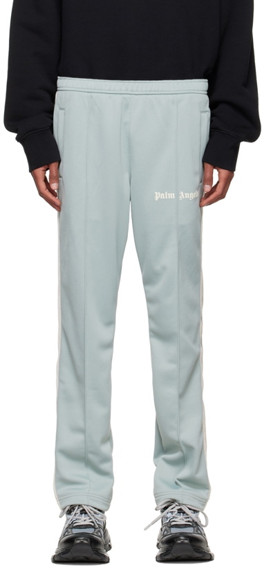 Photo: Palm Angels Blue Polyester Lounge Pants