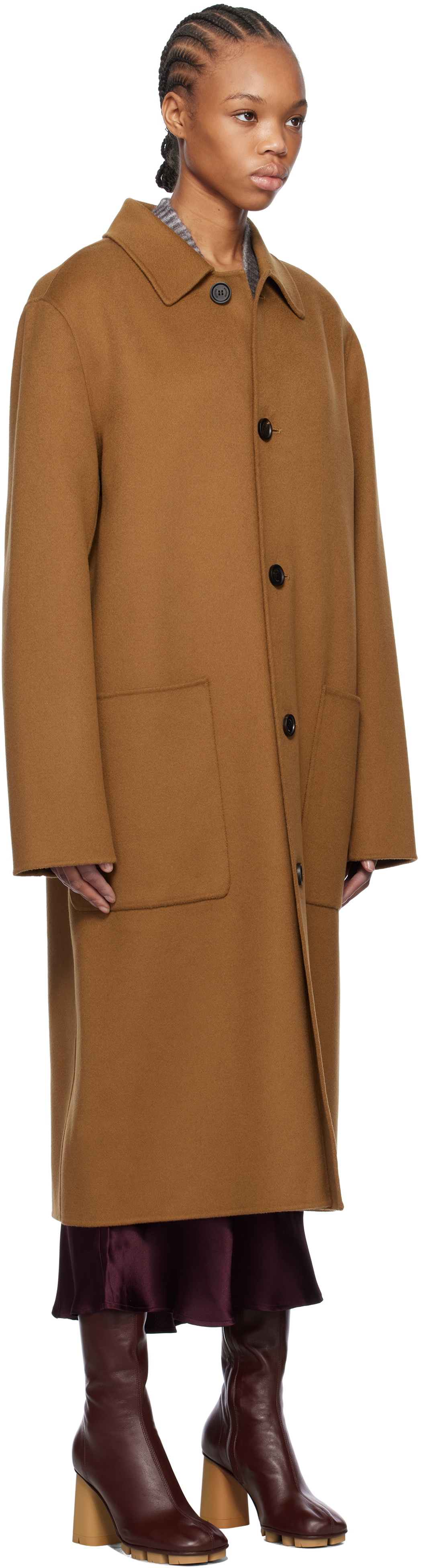 MACKAGE Tan Beckett Handmade Wool Coat