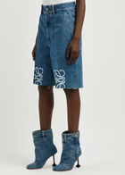 Loewe Anagram Denim Shorts