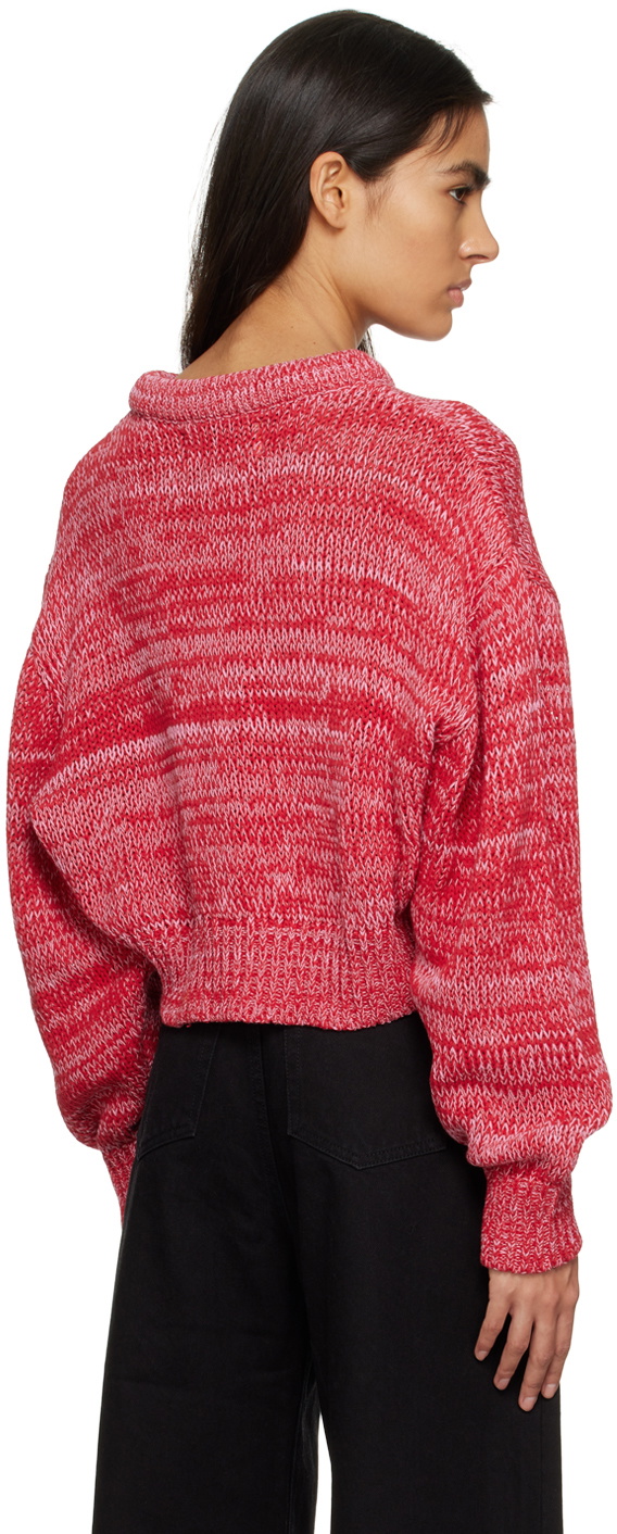 Marques Almeida Red Cropped Sweater