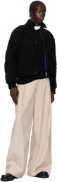 Guest in Residence Black & Blue Quilted Reversible Puffer Jacket