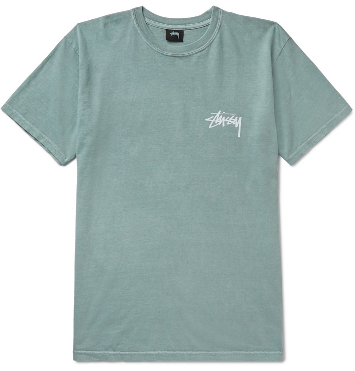 Photo: Stüssy - Daydream Printed Cotton-Jersey T-Shirt - Green