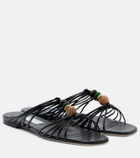 Jimmy Choo Lova embellished leather mules