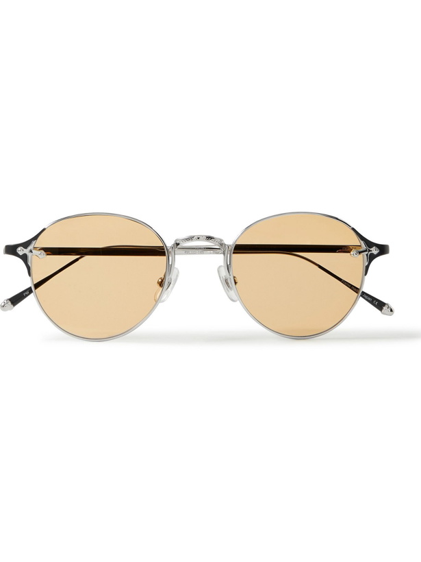 Photo: MATSUDA - Round-Frame Silver-Tone Titanium Sunglasses
