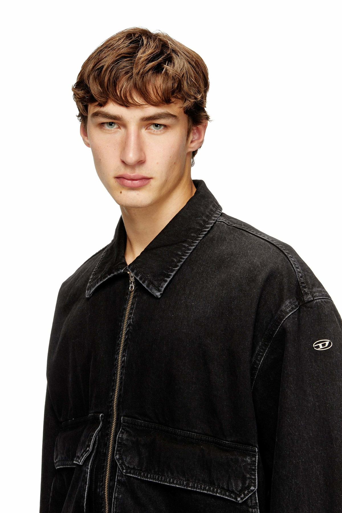 Diesel Jacket in denim - Denim Jackets - Unisex - Black