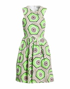 Carven Womens Mini dress Lime in Green