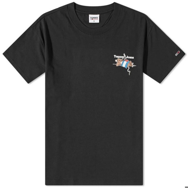 Photo: Tommy Jeans Men's Rat Flag T-Shirt in Black