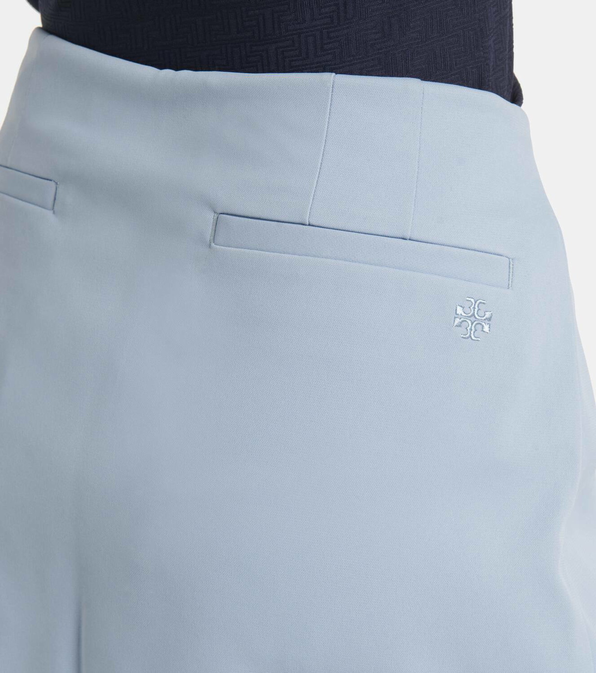 Tory Sport Ruffled twill miniskirt