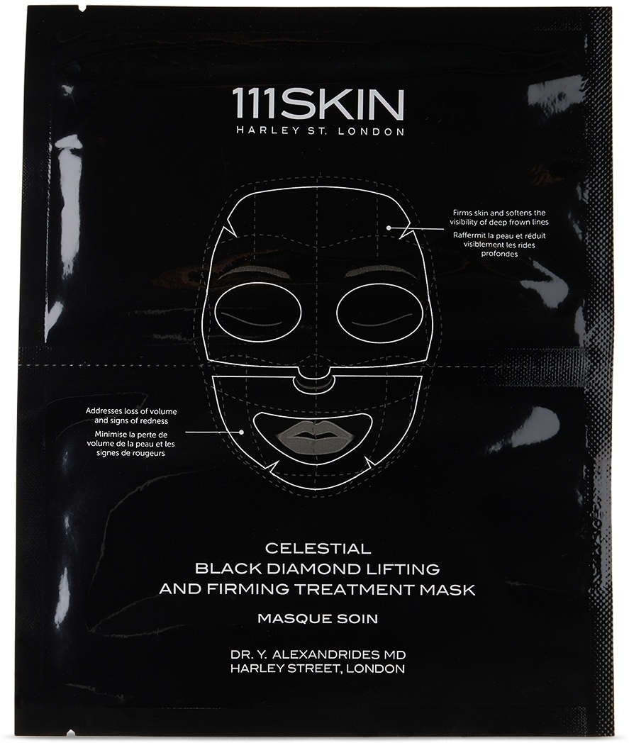 111 Skin Celestial Black Diamond Lifting And Firming Treatment Mask – Fragrance-Free, 31 mL