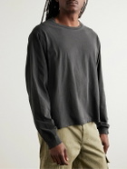 John Elliott - Folsom Distressed Cotton-Jersey T-Shirt - Gray