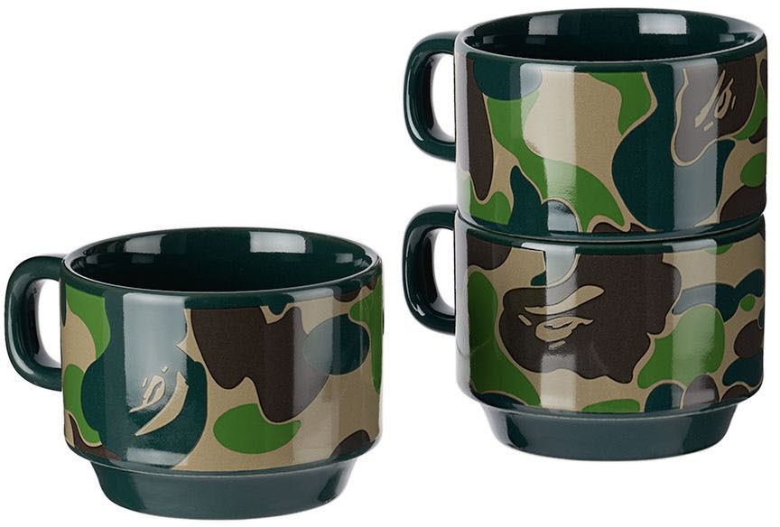 BAPE Blue ABC Camo Mug A Bathing Ape