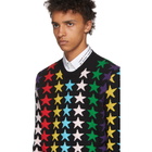 Gucci Black and Multicolor Star Sweater