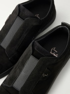 Christian Louboutin - St Louis Suede Sneakers - Black