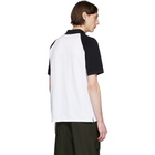 Alexander McQueen White and Black Logo Polo