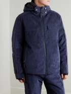 BOGNER - Cobe-D Quilted Corduroy Hooded Ski Jacket - Blue
