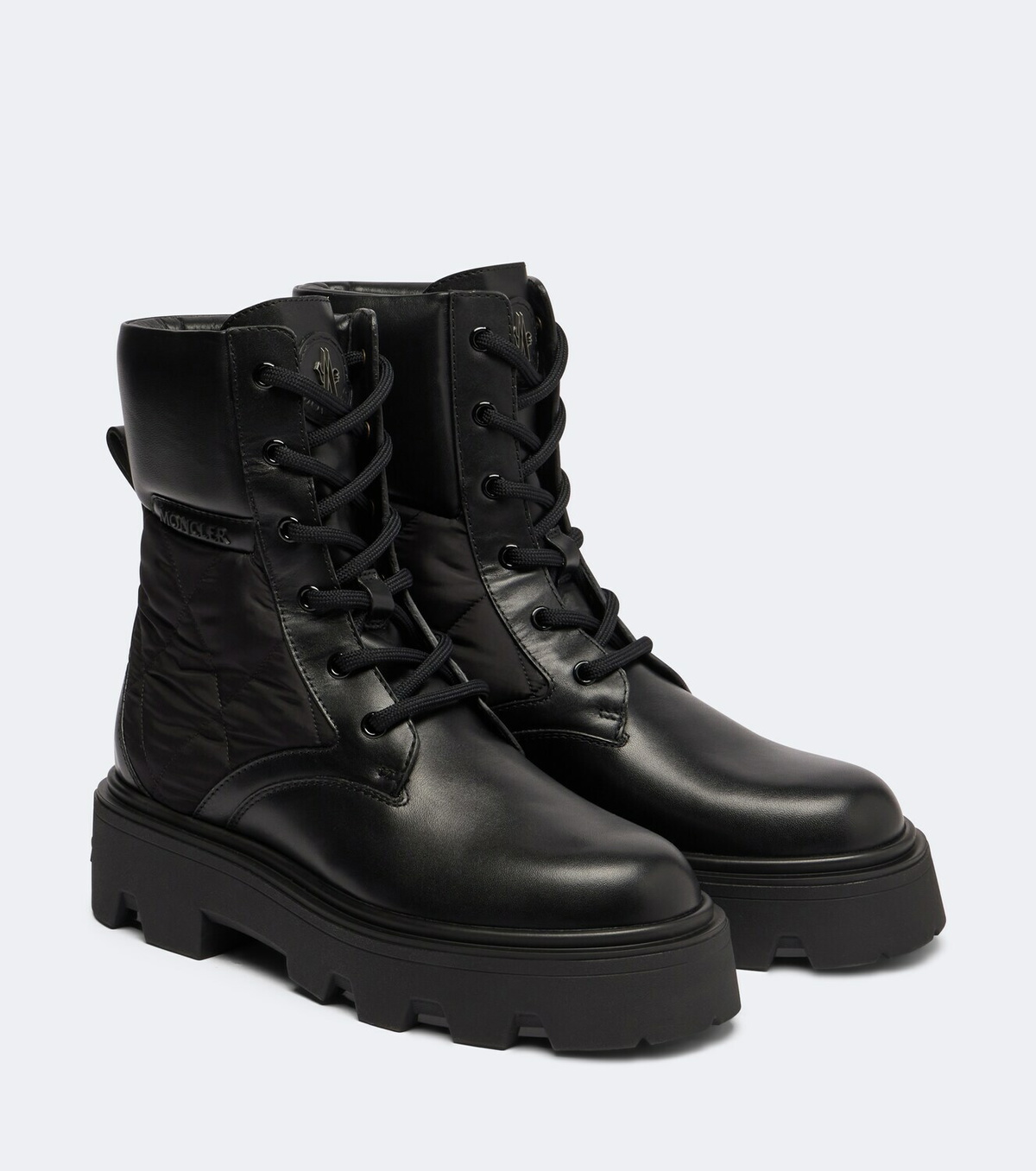 Moncler Aurea leather ankle boots
