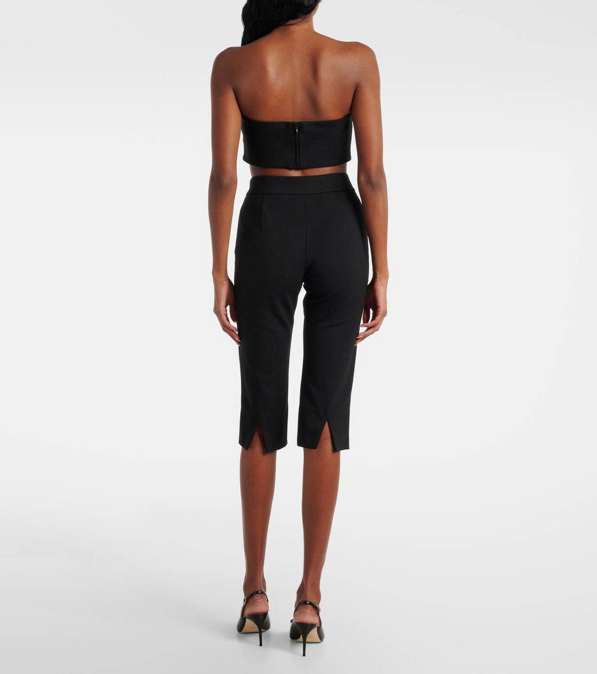 Staud Leone high-rise capri pants