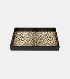 Dolce&Gabbana Casa Leopardo wooden tray