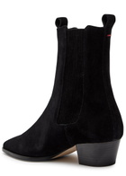 Aeyde Agata 35 Suede Ankle Boots Black