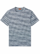 Missoni - Space-Dyed Cotton-Jersey T-Shirt - Blue