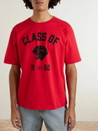 Valentino Garavani - Logo-Print Cotton-Jersey T-Shirt - Red