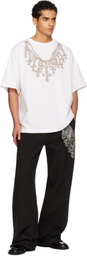 We11done Black Cross Chain Sweatpants