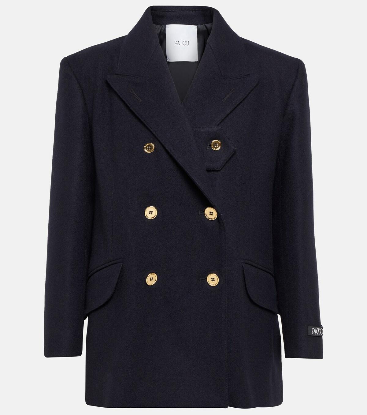 ジャケット PATOU Wool and cashmere flannel blazer Patou Wool and cashmere flannel blazer Patou