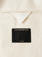 Favourbrook - Slim-Fit Herringbone Linen and Silk-Blend Suit Jacket - Neutrals