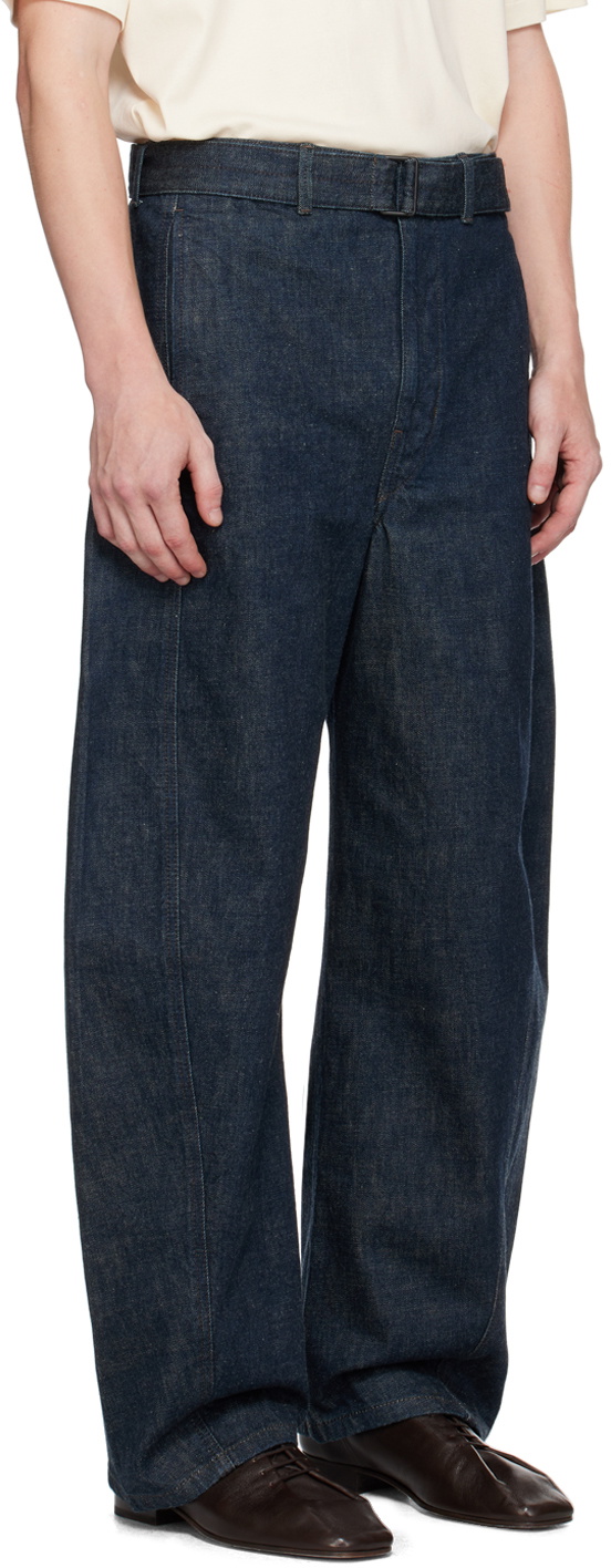LEMAIRE Indigo Twisted Belted Jeans Lemaire