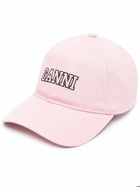 GANNI - Logo Cotton Baseball Cap