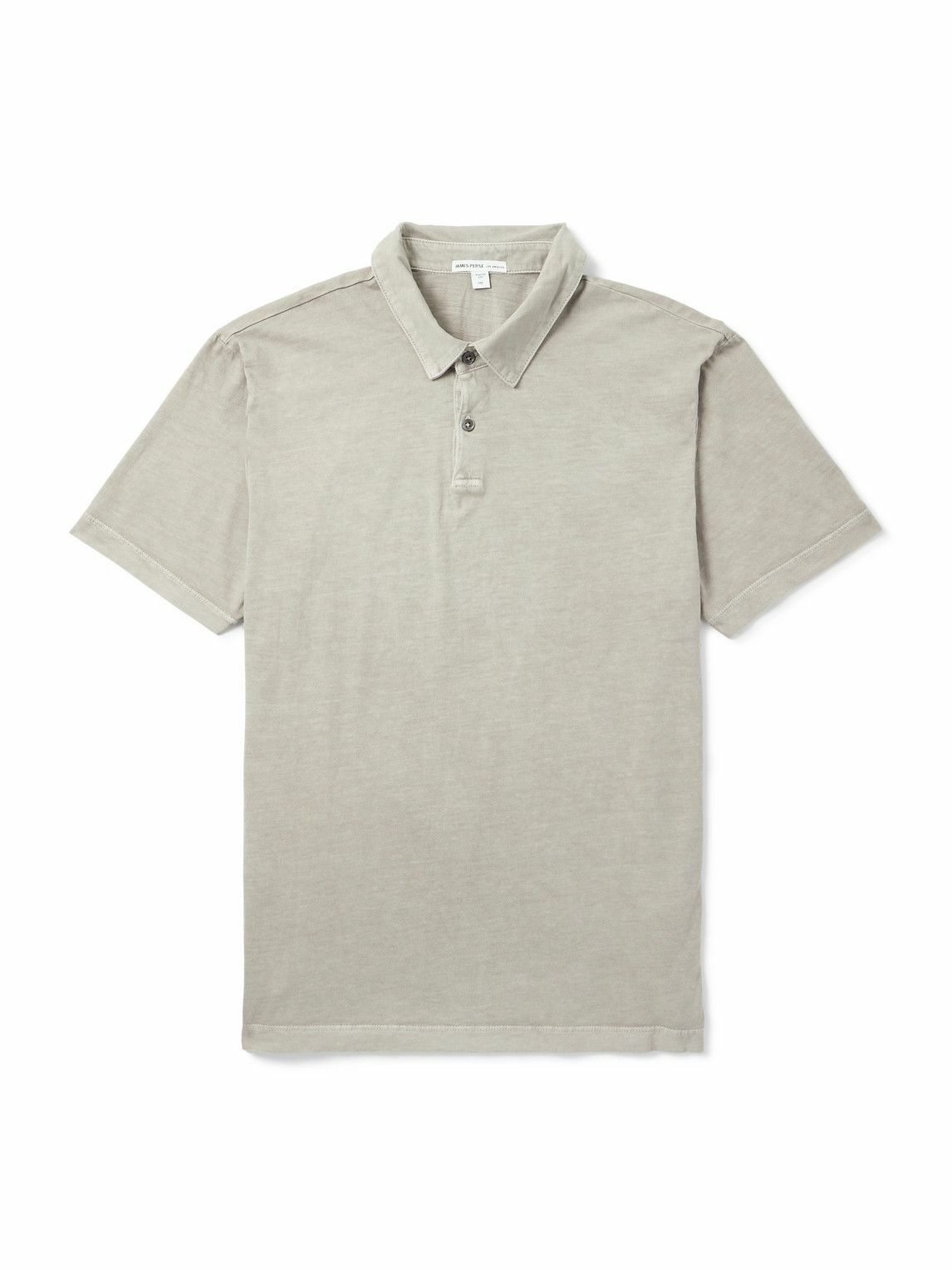 James Perse - Supima Cotton-Jersey Polo Shirt - Gray