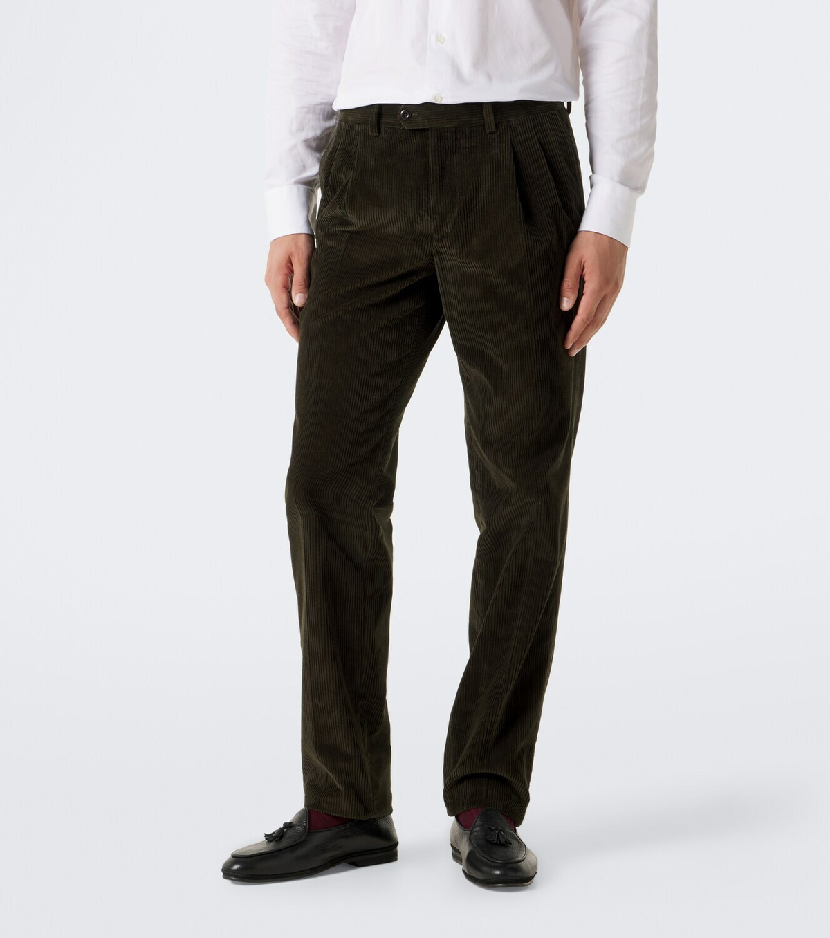 Rubinacci Modluca cotton corduroy straight pants