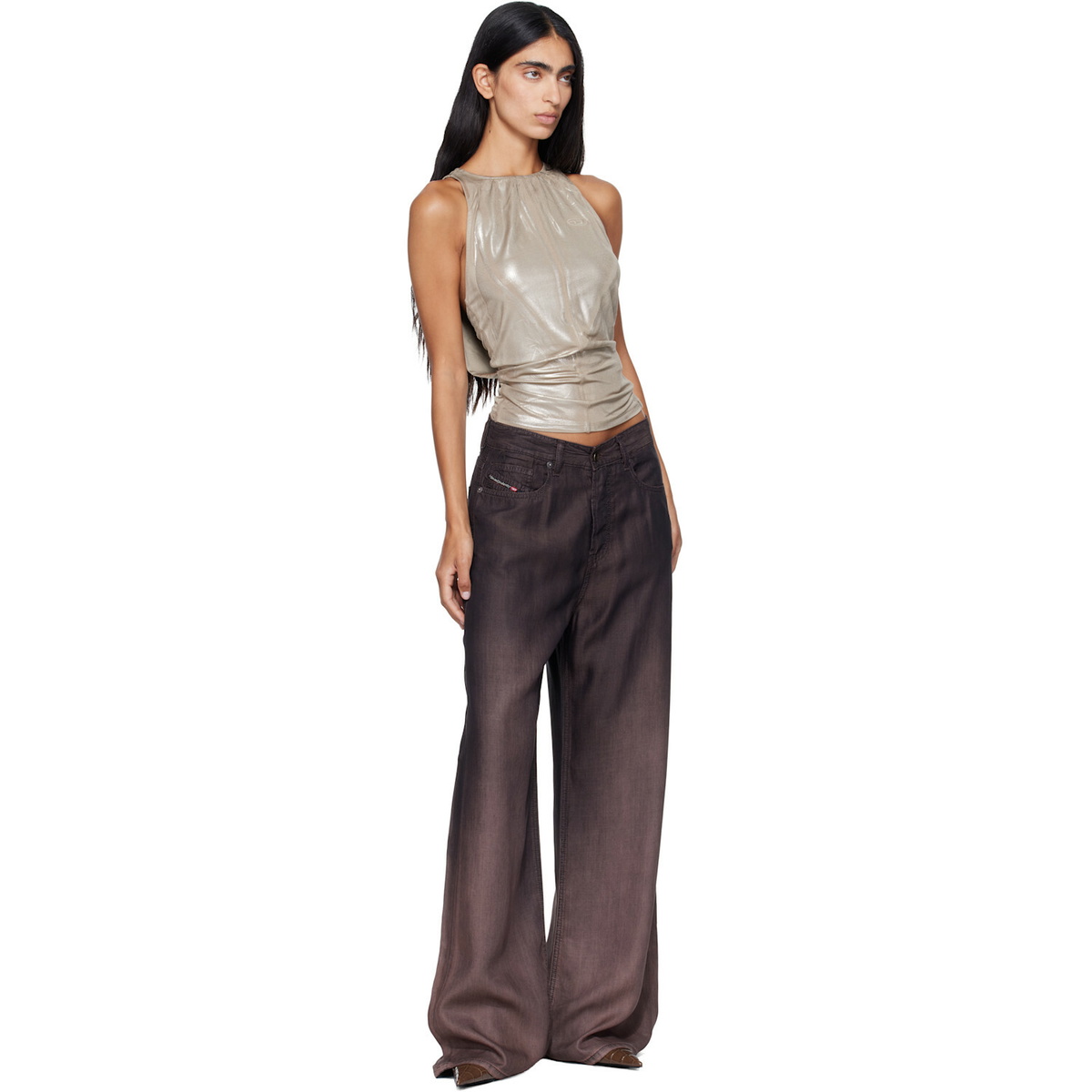 Diesel Brown Relaxed Low Waist 1996 D-Sire Jeans