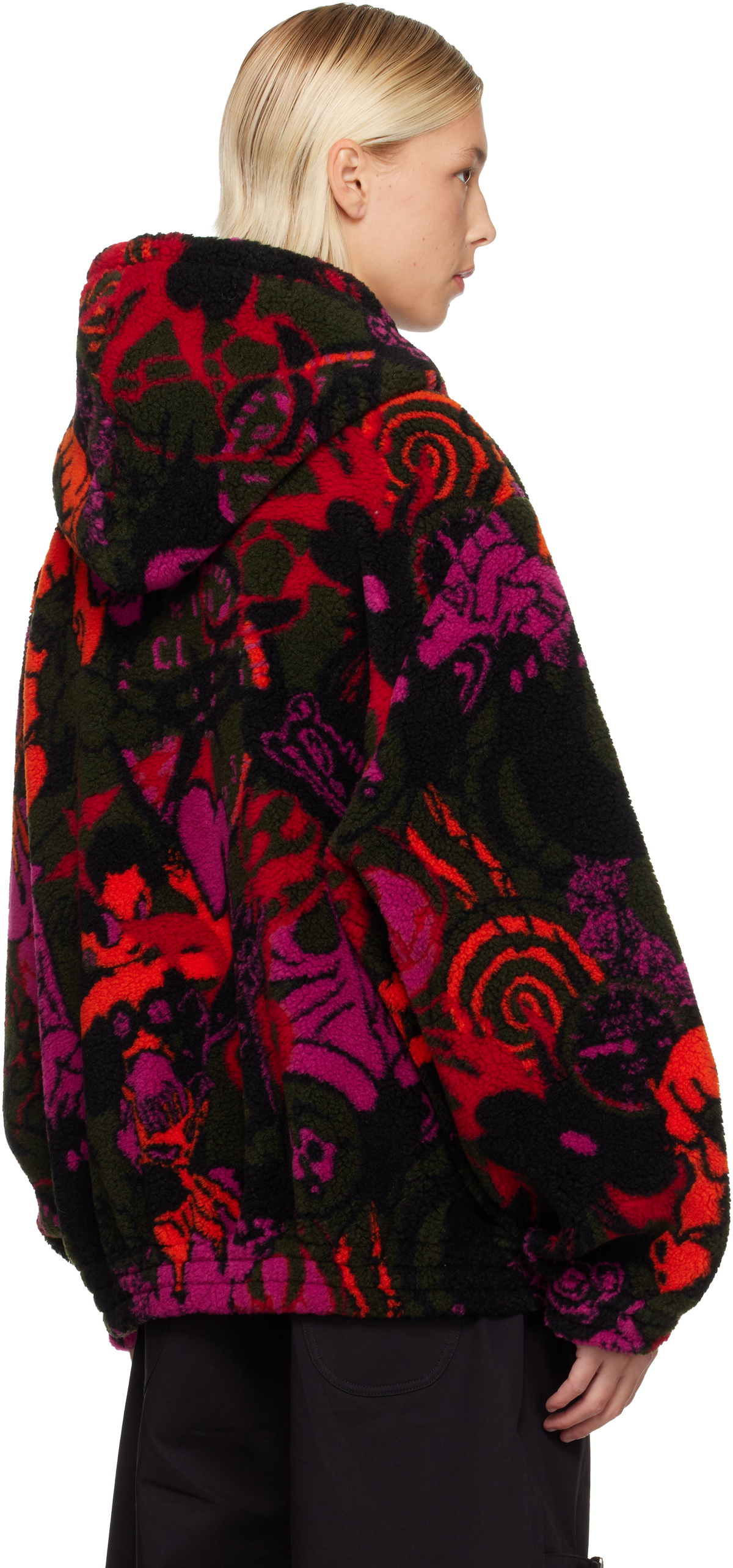 Chopova Lowena Multicolor Engine Party Oversized Fleece Hoodie
