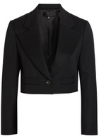 Nili Lotan Belino Cropped Wool Jacket Black