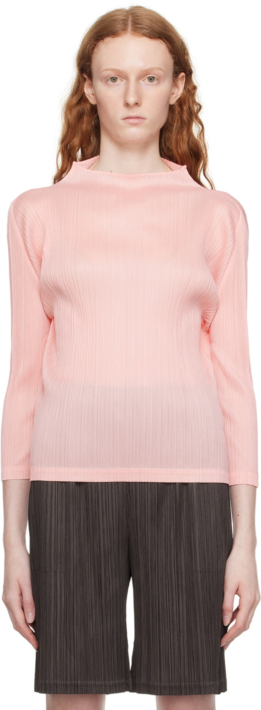 Pleats Please Issey Miyake Pink Monthly Colors February Turtleneck ...