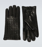 Bottega Veneta - Intrecciato leather gloves