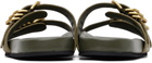 rag & bone Khaki Rue Suede Sandals