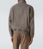 Auralee Herringbone wool tweed blouson