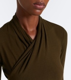 Vince Fixed jersey wrap top