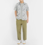 Albam - Printed Cotton-Poplin Shirt - Men - Blue