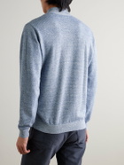 Peter Millar - Barlow Merino Wool, Linen and Cotton-Blend Half-Zip Sweater - Blue