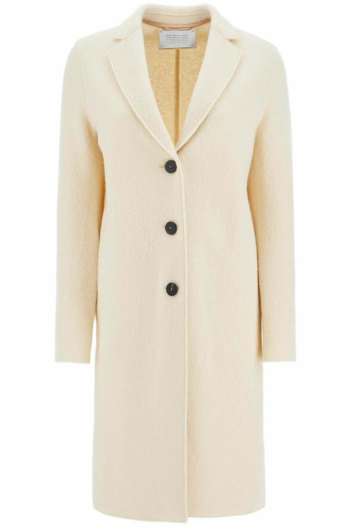 コート HARRIS WHARF LONDON single-breasted wool coat in boiled HARRIS WHARF LONDON single-breasted wool coat in boiled