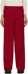 Birrot Red Drawstring Trousers