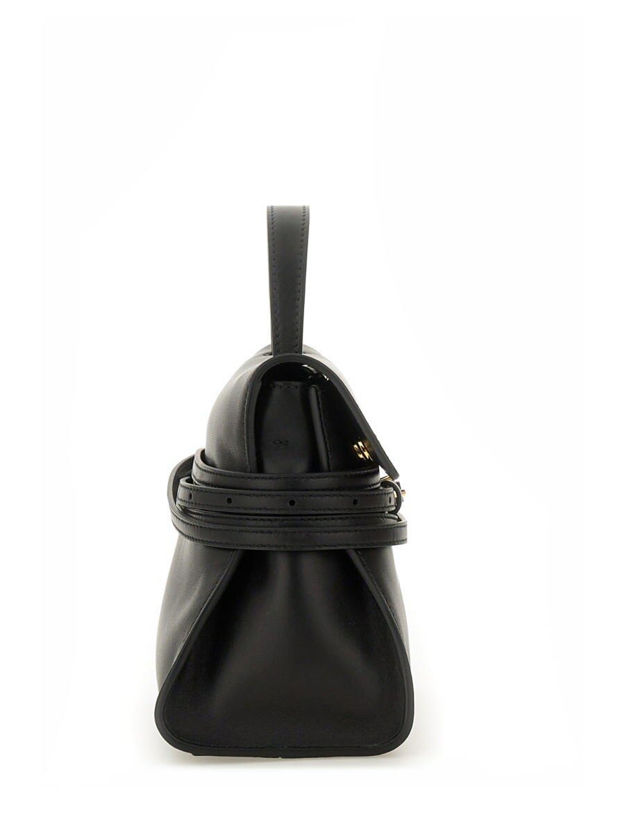 Moschino Tie Me small leather handbag