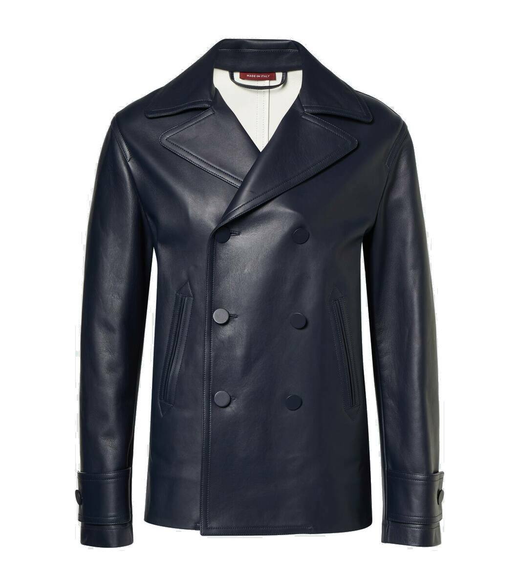 VIP【送料関税込】GUCCI SUEDE LEATHER DOUBLE-BREASTED JACKET 815833_XNA5H_2234_007_100_0000